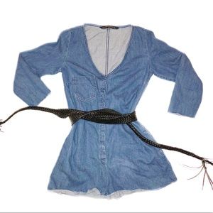 Zara — Jean Long Sleeve Romper